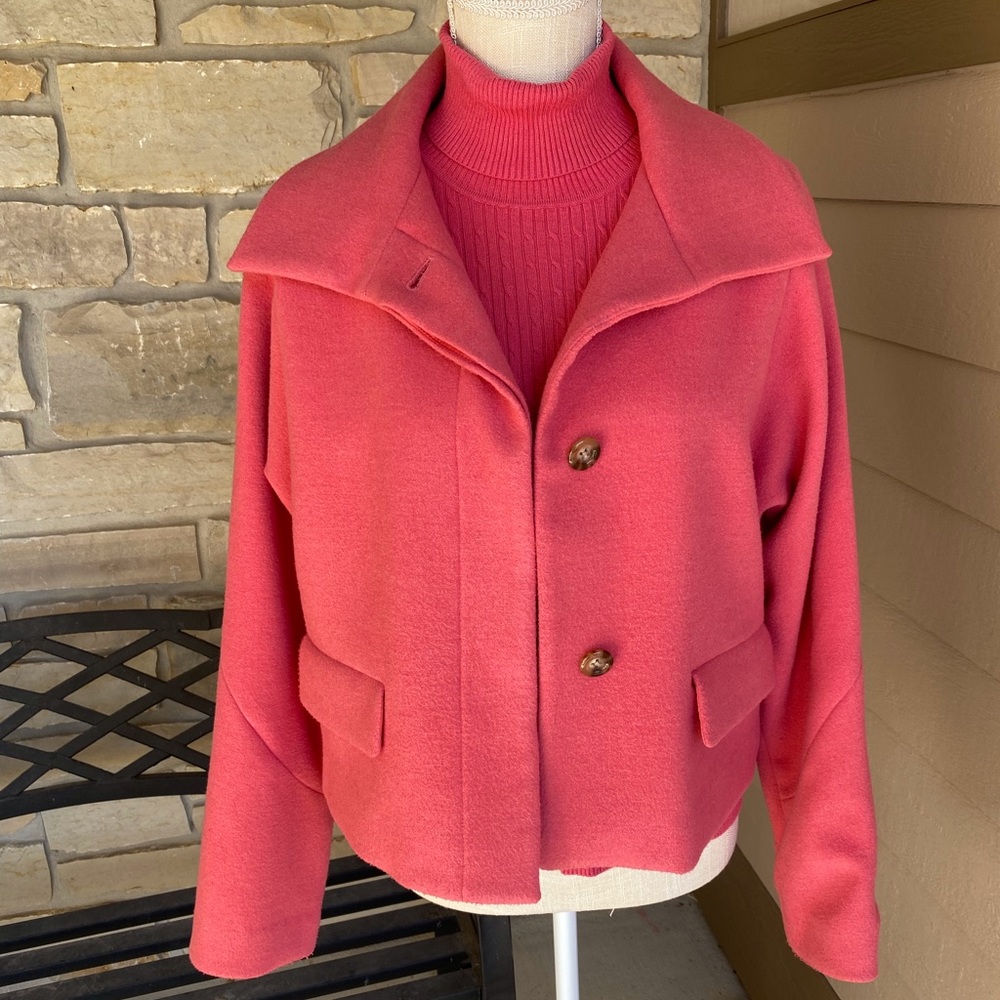Evan Picone Coral Jacket Size